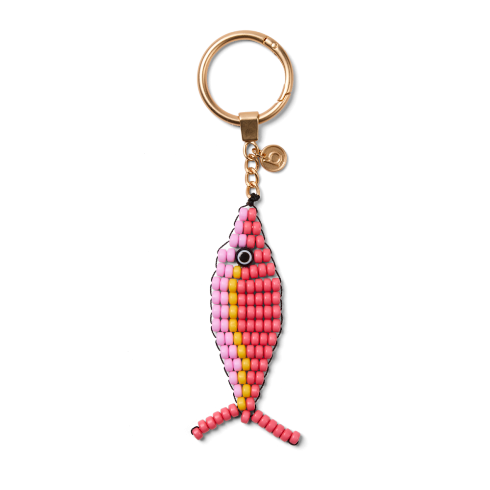 Bogg'd & Charmed  - Beaded Fish Coral/Pink Taffy